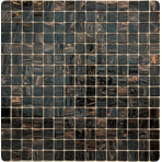 Стеклянная мозаичная смесь ORRO mosaic CLASSIC SABLE BLACK (сетка)