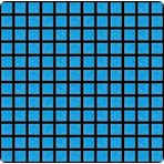 Мозаика стеклянная однотонная JNJ Picasso 10x10 мм A 14